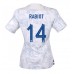 Maillot de foot France Adrien Rabiot #14 Extérieur vêtements Femmes Monde 2022 Manches Courtes